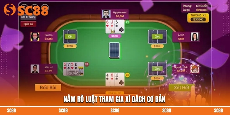 Nắm rõ luật tham gia xì dách cơ bản